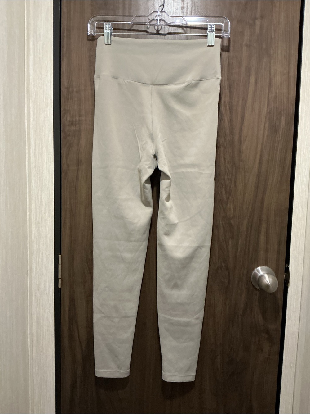 Fanka High-Waist Sculpting compression Leggings Taupe tummy control size large - Picture 3 of 3